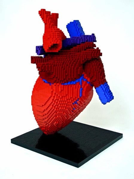 Lego Heart by Nathan Sawaya