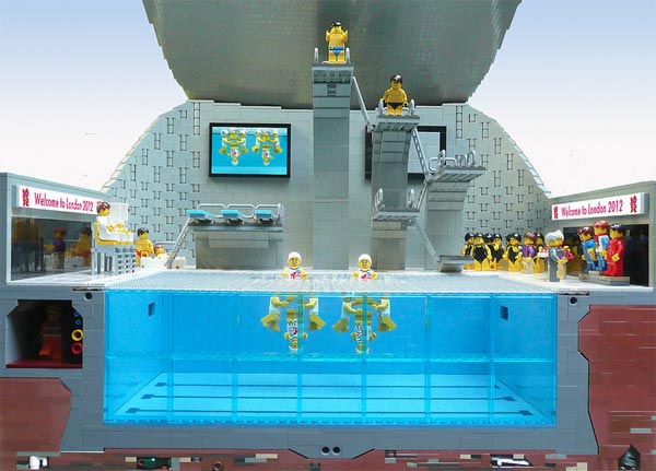 LEGO Aquatic Centre Front View