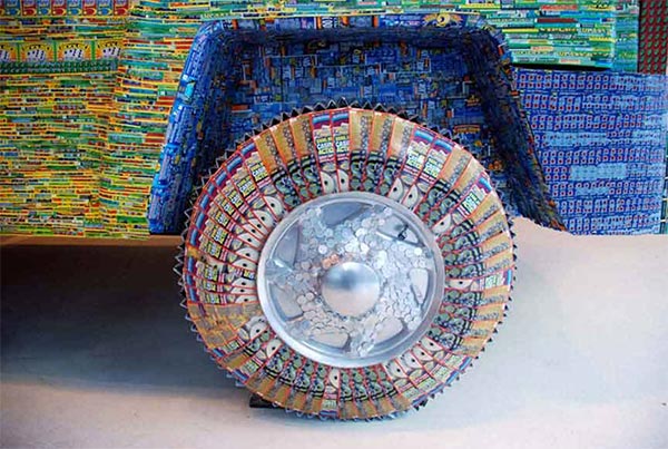 Car Made with Lottery Tickets