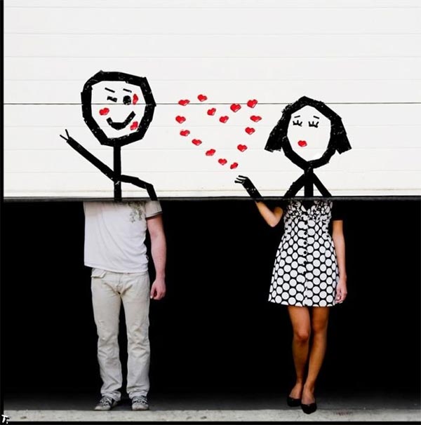 Cute Love Drawings On Garage Door