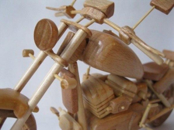 Miniature Wooden Bikes