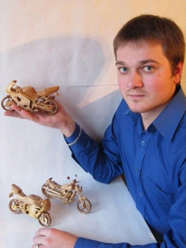 Miniature Wooden Bikes