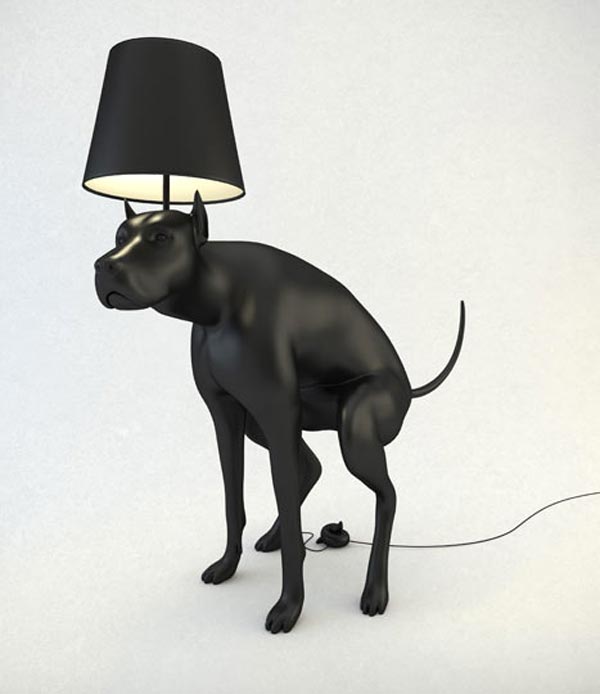 Good Boy & Good Puppy Pooping Dog Lamp