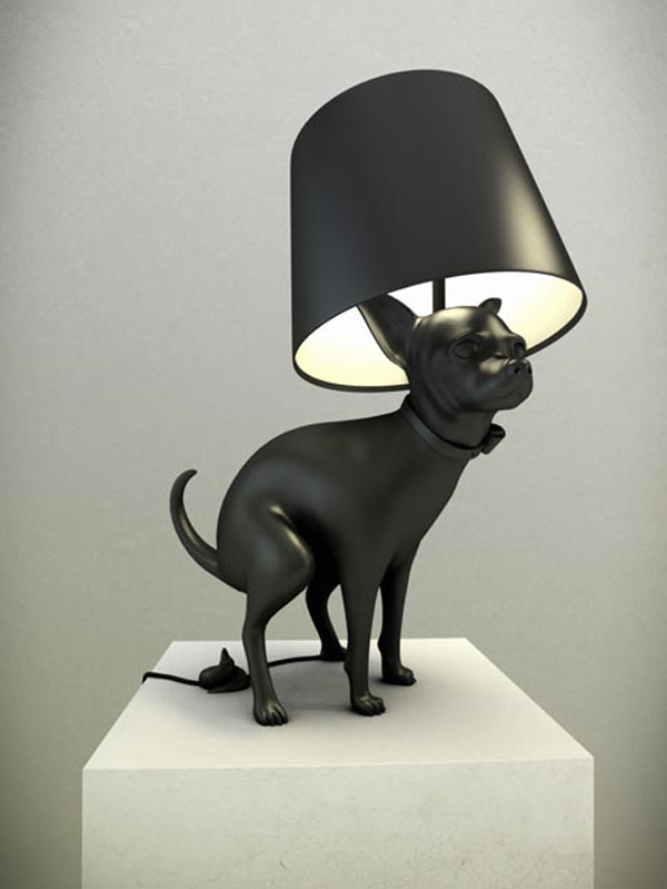 Good Boy & Good Puppy Pooping Dog Lamp