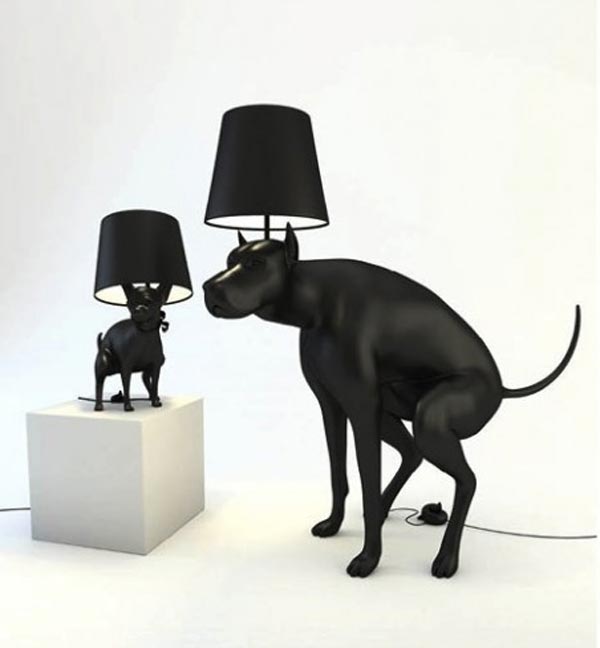 Good Boy & Good Puppy Pooping Dog Lamp