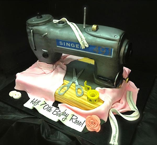 Sewing Machine Cake