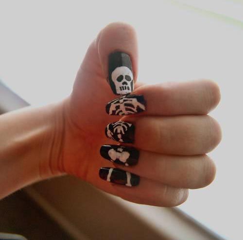 Skeleton Nails