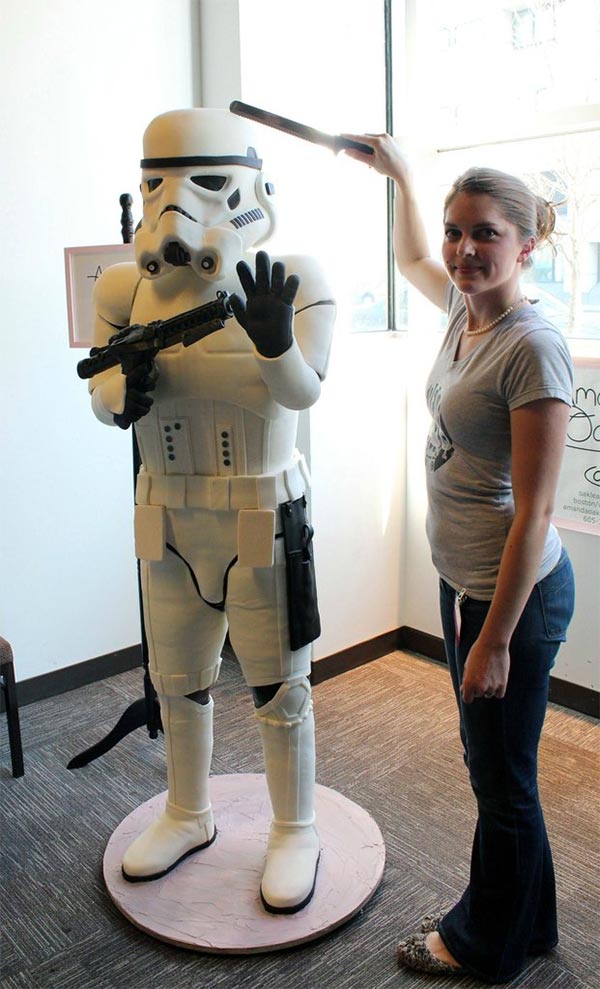 Life-size Stormtrooper Cake