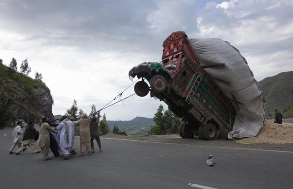 Tipped Truck