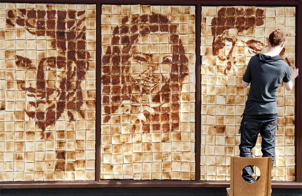 Celebrity Painting on Toasts