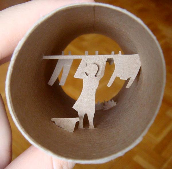 Toilet Roll Art by Anastassia Elias