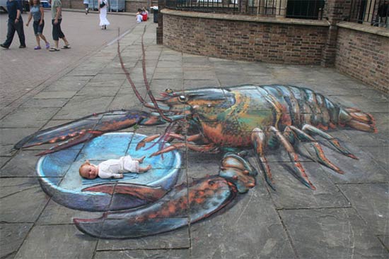 3D Illusion Drawing by Julian Beever