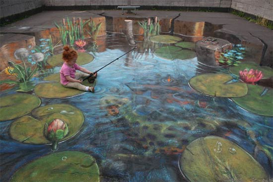 3D Illusion Drawing by Julian Beever