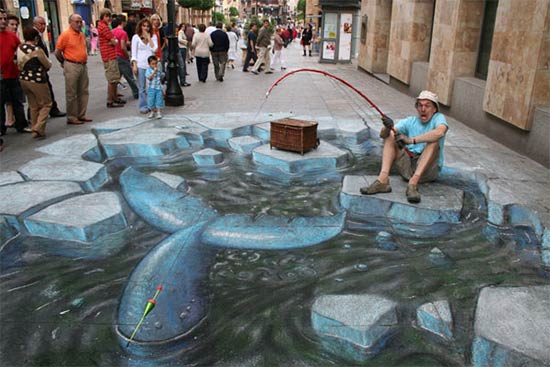 3D Illusion Drawing by Julian Beever