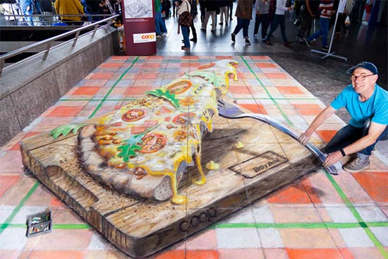 3D Illusion Drawing by Julian Beever