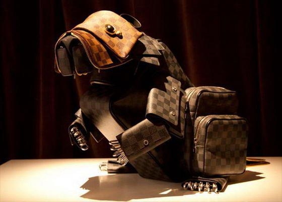 Animal Sculptures Created with Louis Vuitton bags