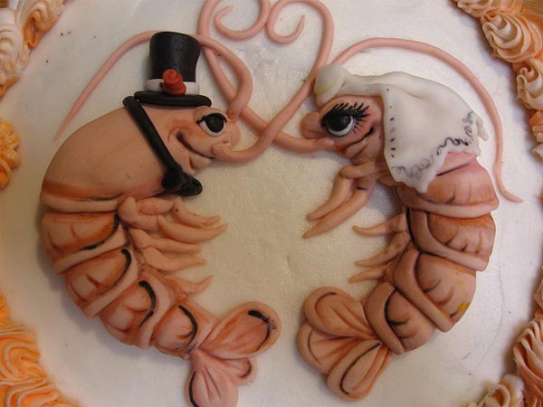 Shrimp Wedding Cake Design by Karen Portaleo