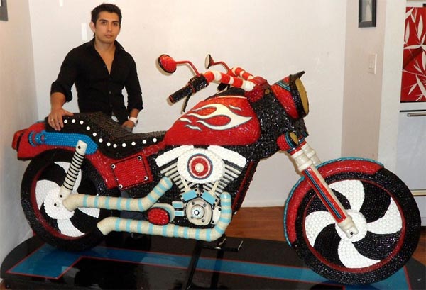 Life-size Candy Motorcycle