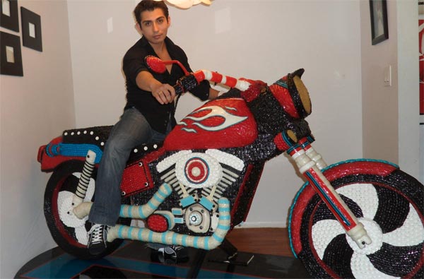 Life-size Candy Motorcycle