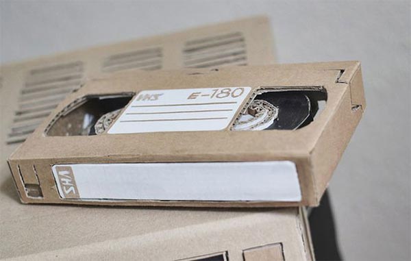 Cardboard VHS Cassette