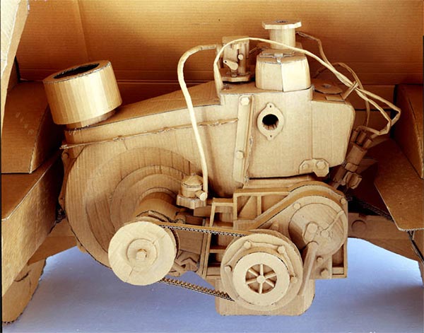 Cardboard Sculpture by Chris Gilmour