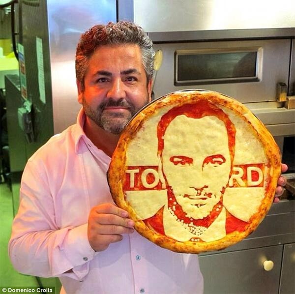 Celebrity Pizza Portraits by Domenico Crolla