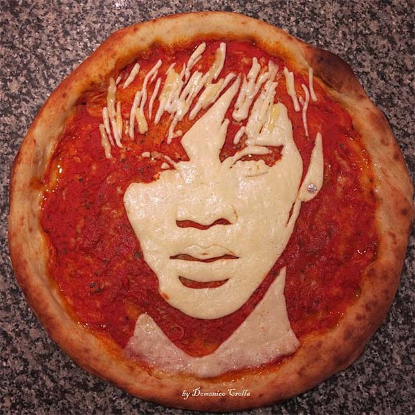Rihanna Pizza Portrait