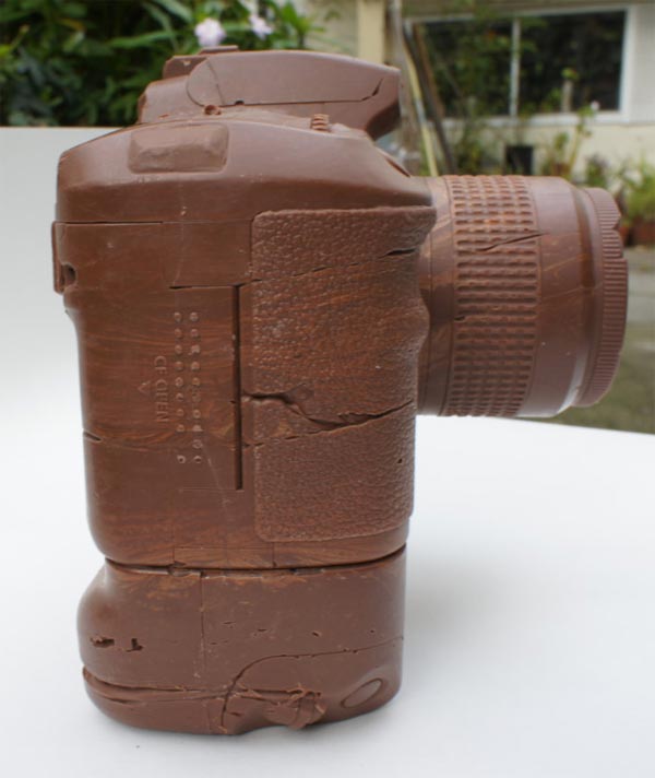 DSLR Camera Made of Chocolate