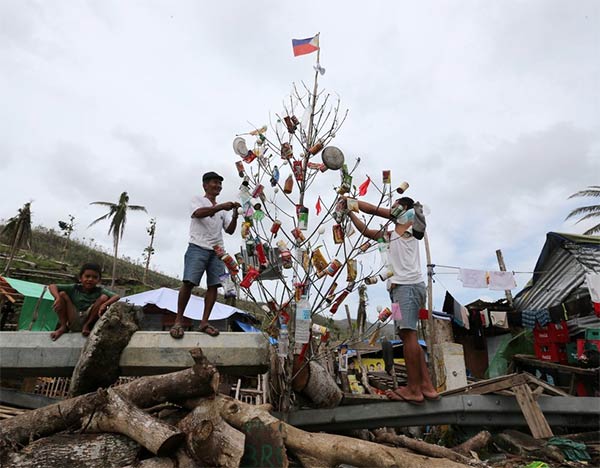 Christmas Tree Made of Trash