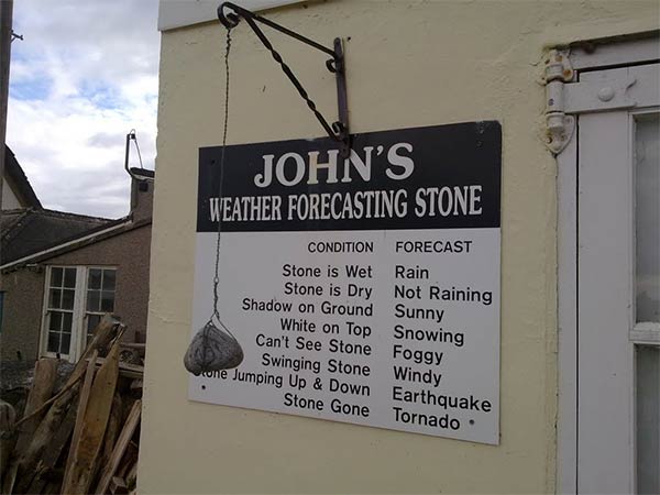 John's Weather Forecasting Stone