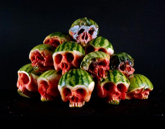 Fruit & Vegetable Skulls by Dimitri Tsykalov