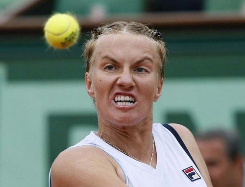 Funny Faces of Tennis Players