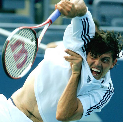 Funny Faces of Tennis Players