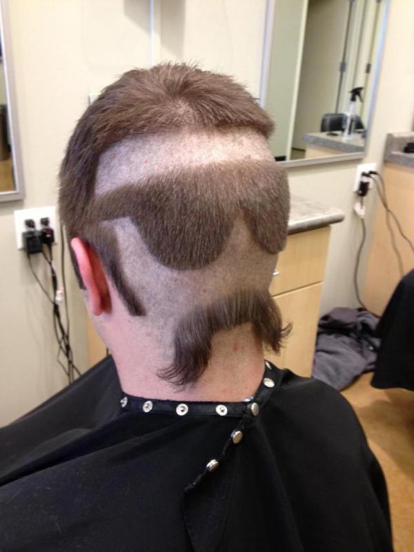 Glasses & Mustache Haircut