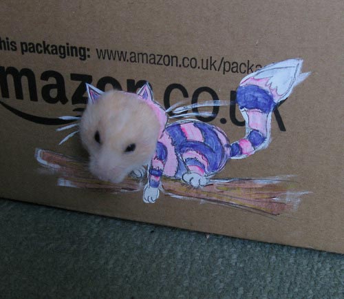 Hamster Cardboard Cutout Dressing