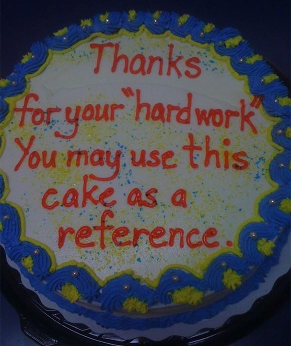 Honest Cake Message