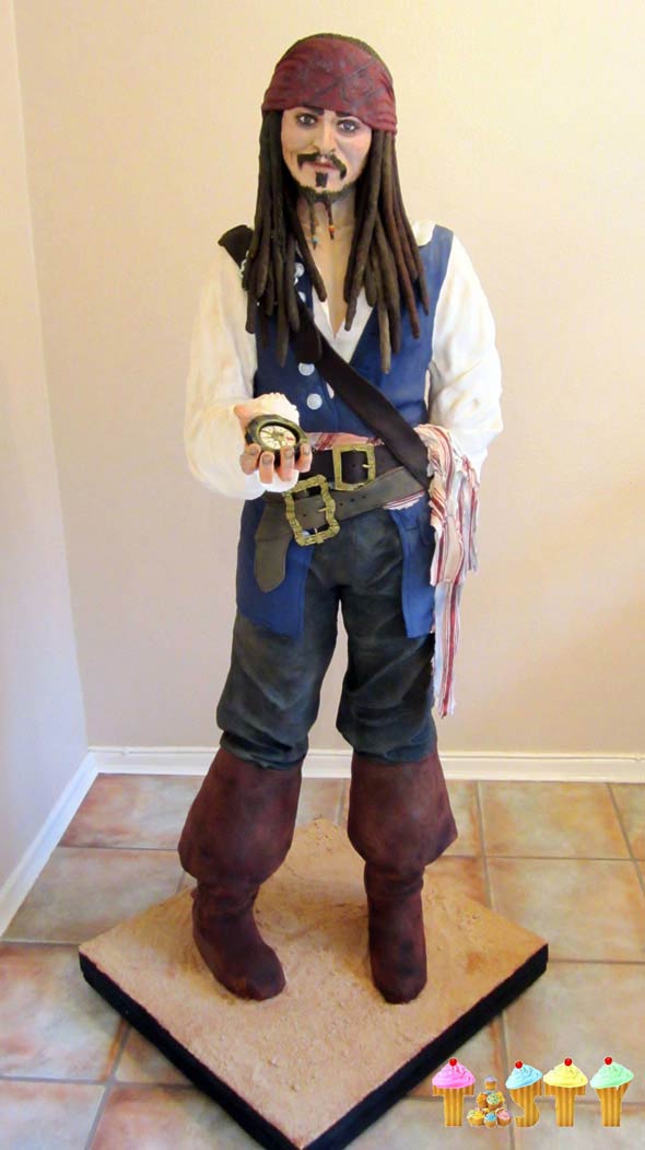 Life-Sized Johnny Depp Cake