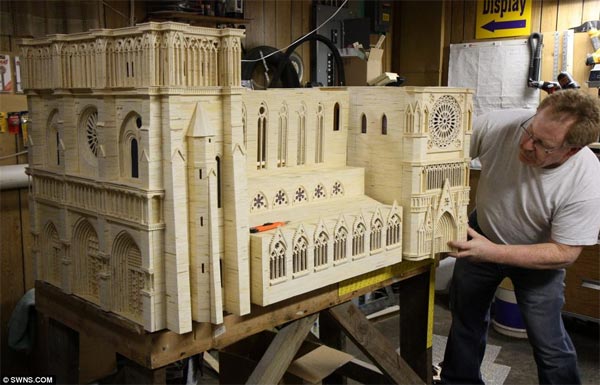 Matchstick Replica of Cathedral