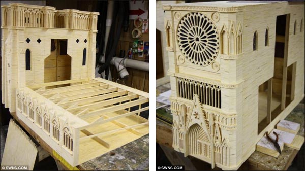 Matchstick Replica of Cathedral