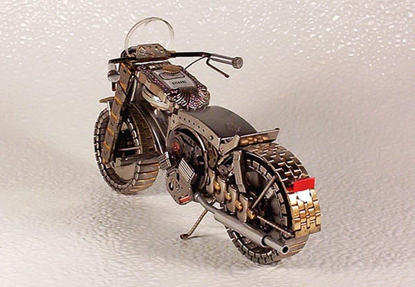 Miniature Motorcycles Made From Watches