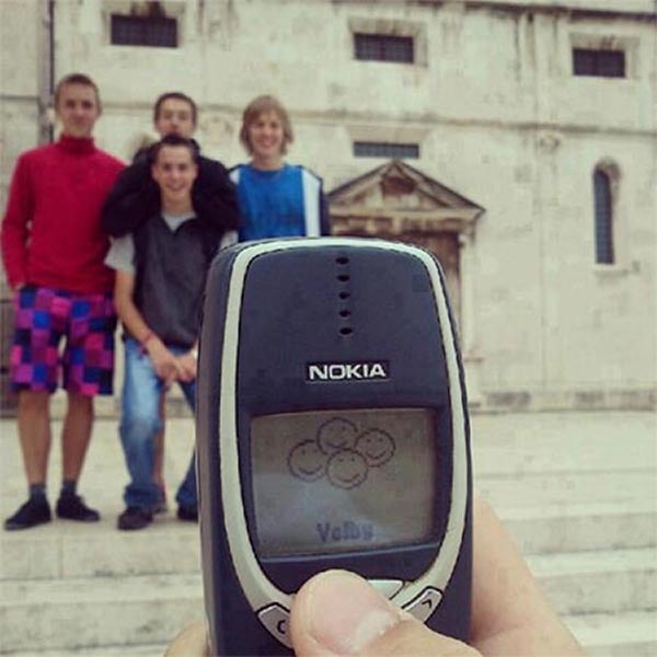Family Photo Captured with Nokia 3310