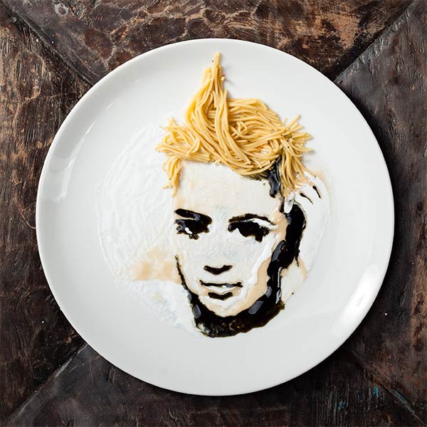 Sarah King Makes Celebrity Portraits From Noodles