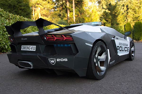 Life-Size Lamborghini Aventador Is Crafted Entirely Out Of Paper
