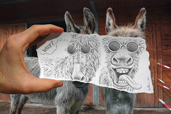 Pencil vs Camera Artwork by Ben Heine