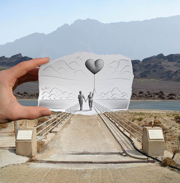 Pencil vs Camera Artwork by Ben Heine