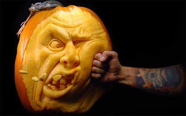 Pumpkin Carvings by Ray Villafane