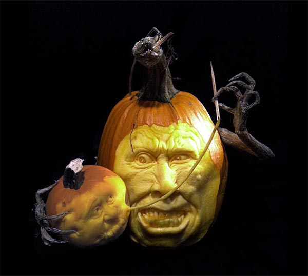 Pumpkin Carvings by Ray Villafane