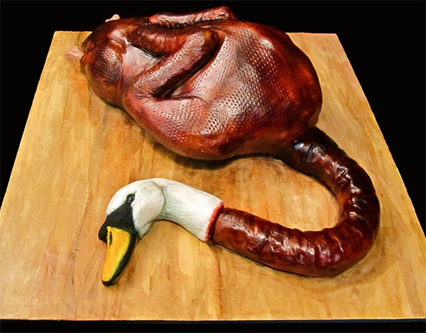 Roasted Swan Cake by Conjurer's Kitchen