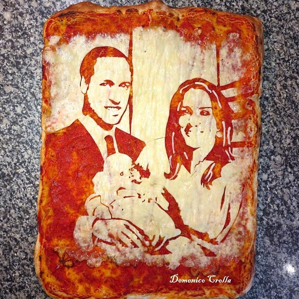 Royal Baby Pizza Portrait