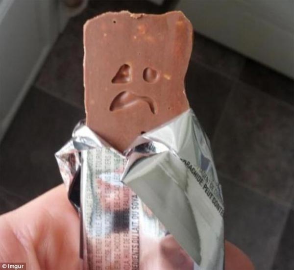 Sad Face Chocolate Bar